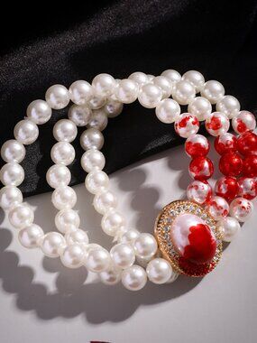 Pearl Gothic Bracelet